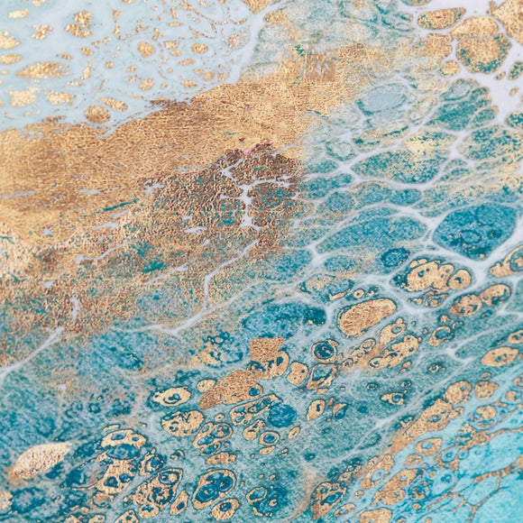 Cedar & Sage Lagoon Framed Canvas