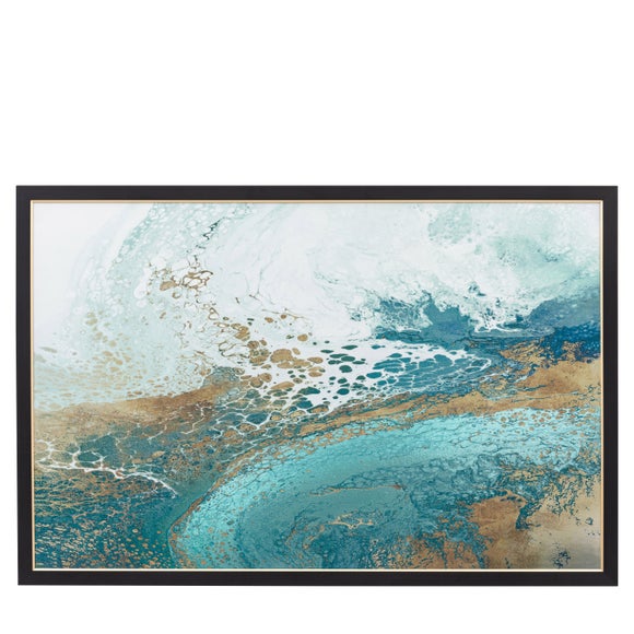 Cedar & Sage Lagoon Framed Canvas