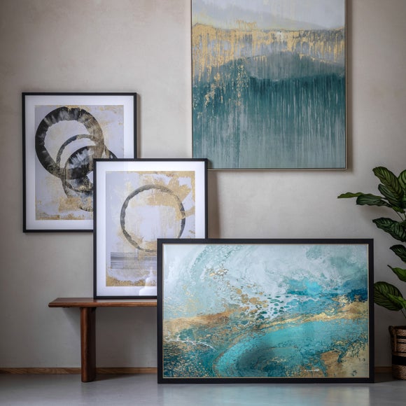 Cedar & Sage Lagoon Framed Canvas