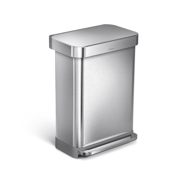 Simplehuman 55L Stainless Steel Rectangular Bin, product image 19