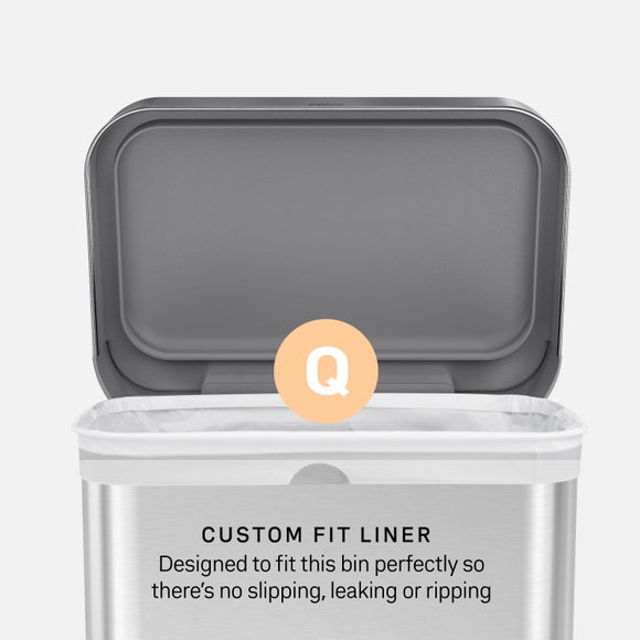 Simplehuman 55L Stainless Steel Rectangular Bin, product image 23