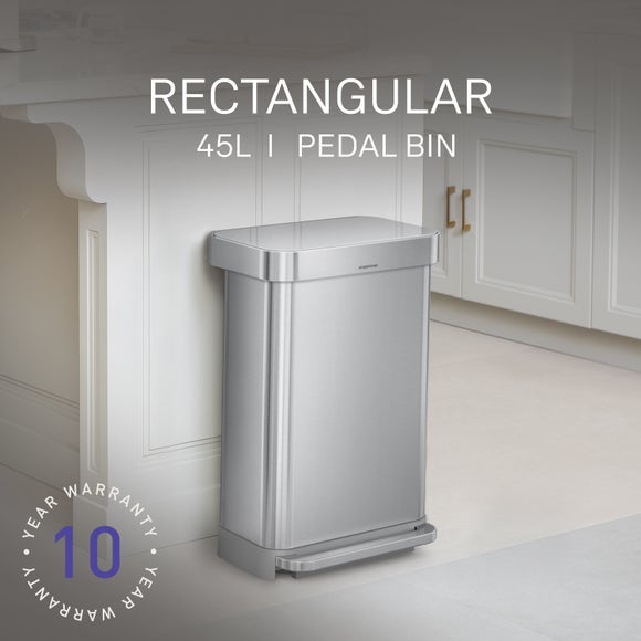 Simplehuman 45L Stainless Steel Pedal Bin, product image 1