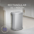 Simplehuman 45L Stainless Steel Pedal Bin, product image 1