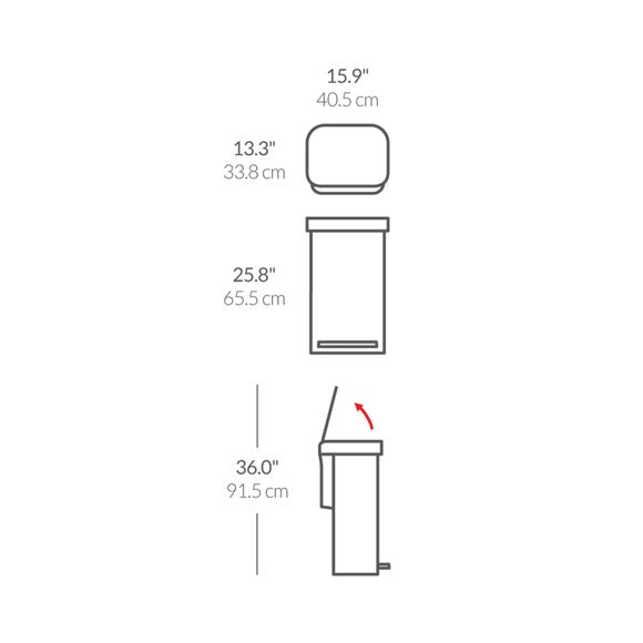 Simplehuman 45L Stainless Steel Pedal Bin, product image 8