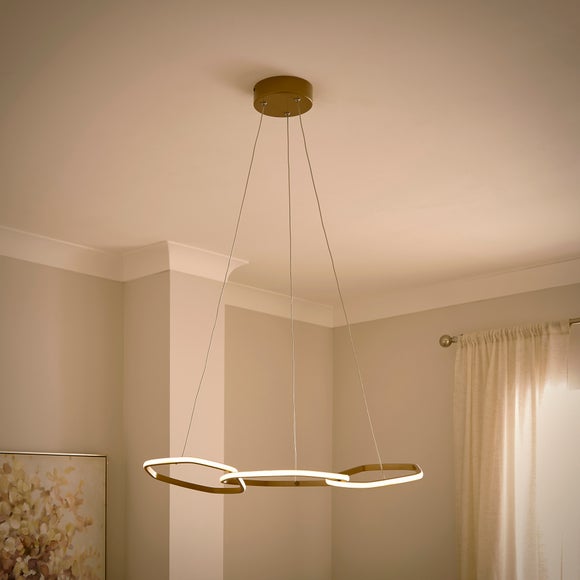 Puddle Linked Hoop 3 Light Adjustable LED Ceiling Light