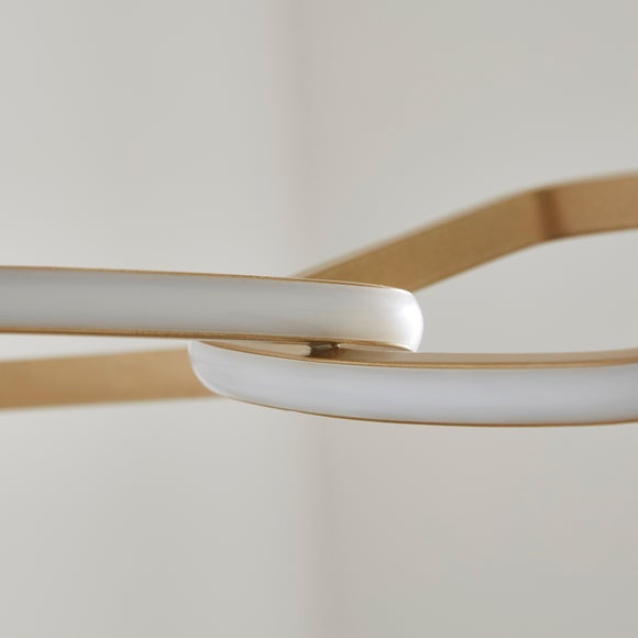 Puddle Linked Hoop 3 Light Adjustable LED Ceiling Light