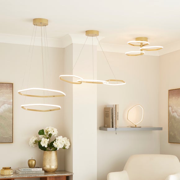 Puddle Linked Hoop 3 Light Adjustable LED Ceiling Light