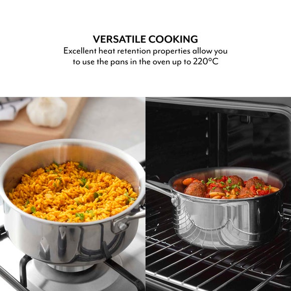 Sur La Table TriPly 3 Piece Saucepan Set