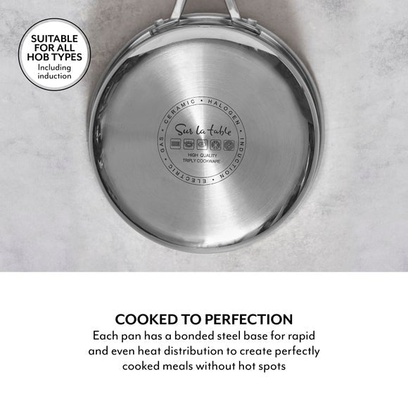 Sur La Table TriPly 3 Piece Saucepan Set