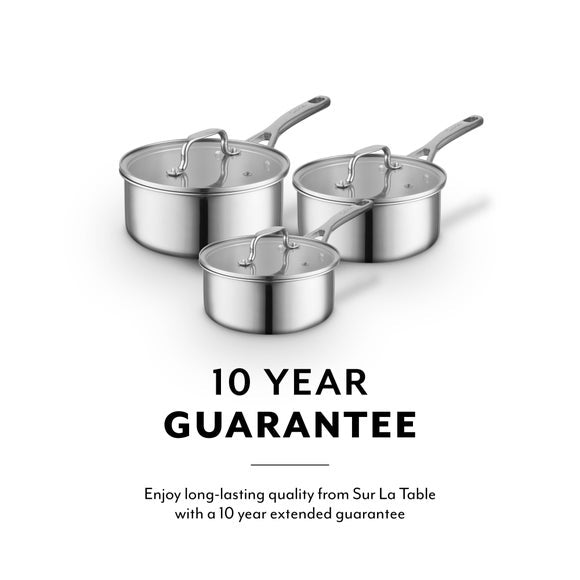 Sur La Table TriPly 3 Piece Saucepan Set