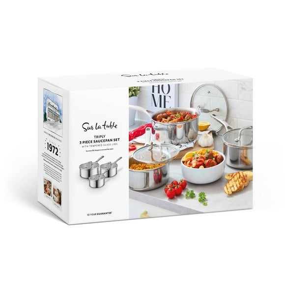 Sur La Table TriPly 3 Piece Saucepan Set