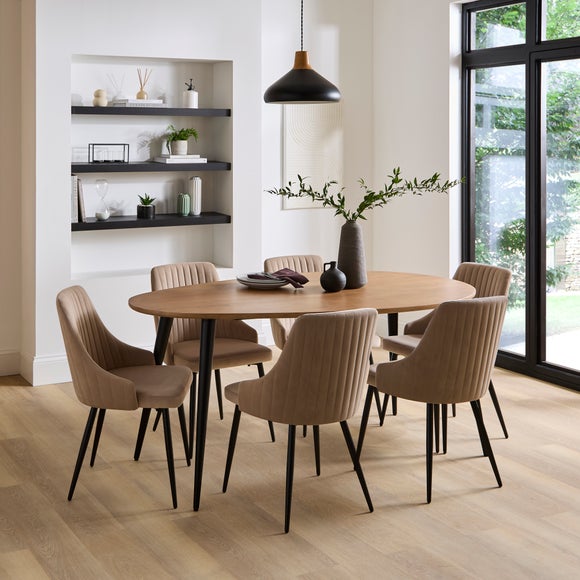 Shea Set of 2 Dining Chairs, Velvet, product image 8
