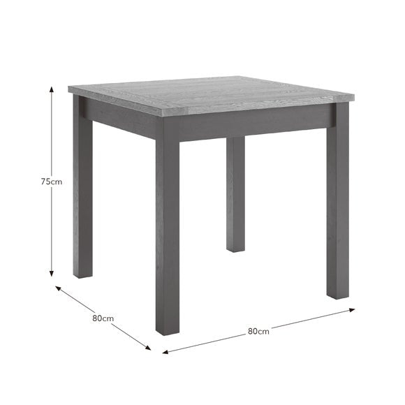 Olney Compact 4 Seater Square Dining Table, product image 8