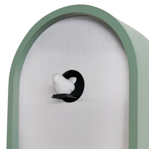 Interval Mid-Century Cuckoo Wall Clock With Pendulum