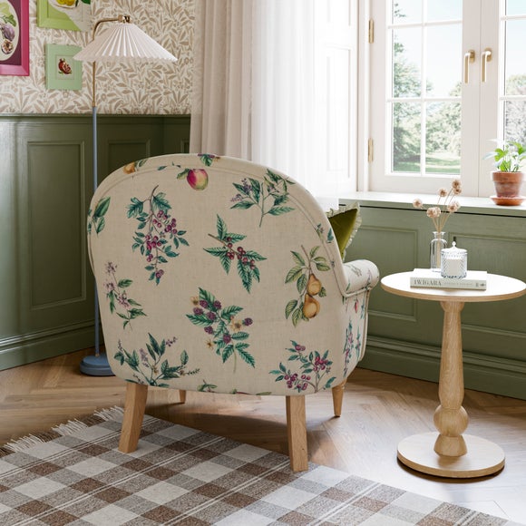 Petit Botanical Orchard Print Occasional Armchair