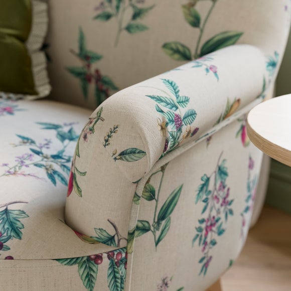 Petit Botanical Orchard Print Occasional Armchair