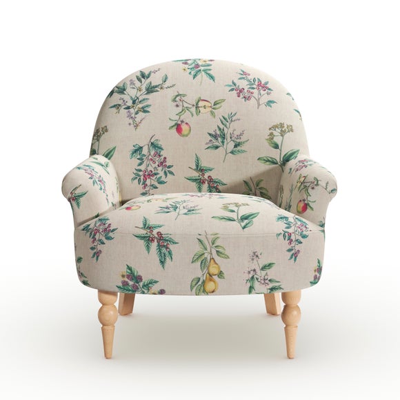 Petit Botanical Orchard Print Occasional Armchair