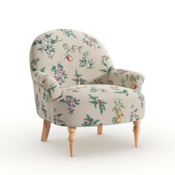 Petit Botanical Orchard Print Occasional Armchair