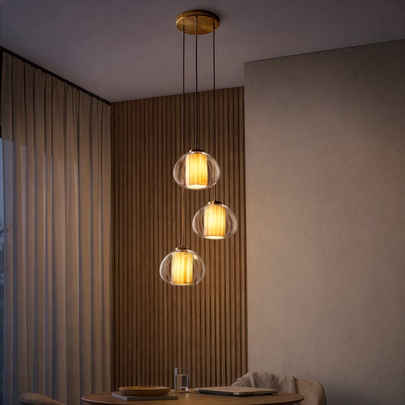 Harnell 3 Light Adjustable Cluster Ceiling Light