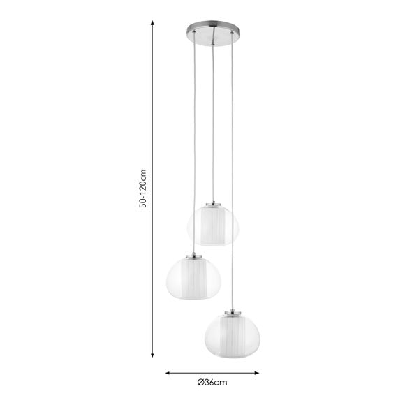 Harnell 3 Light Adjustable Cluster Ceiling Light