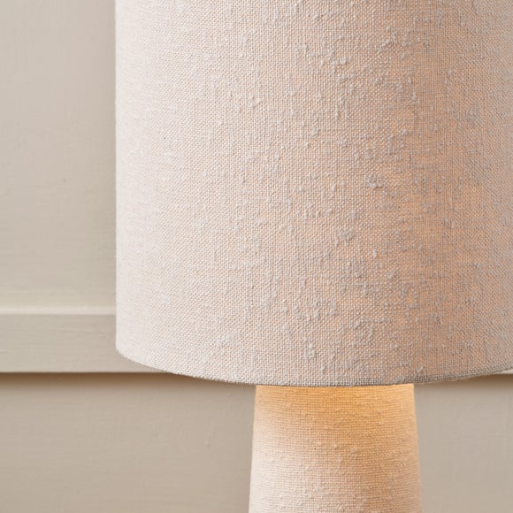 Pacific Lifestyle Mirissa Slubby Handloom Fabric Floor Lamp