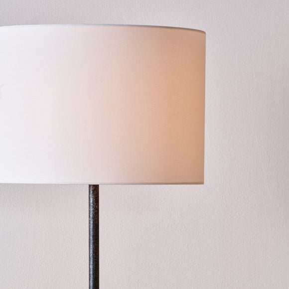 Pacific Lifestyle Vala Graphite Metal Textured Effect Ball Floor Lamp