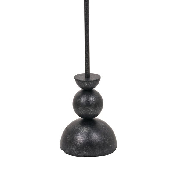 Pacific Lifestyle Vala Graphite Metal Textured Effect Ball Floor Lamp