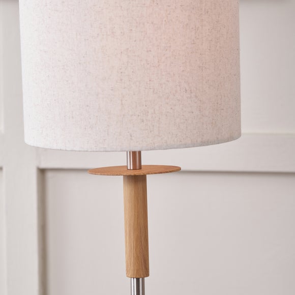 Pacific Lifestyle Bonham Wood Veneer and Metal Floor Lamp