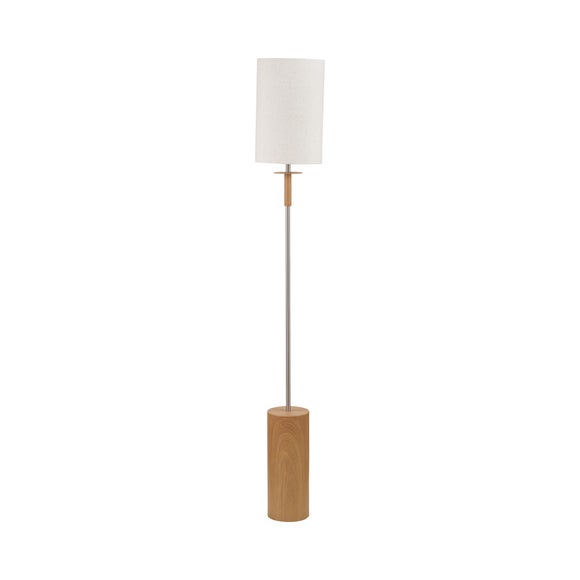 Pacific Lifestyle Bonham Wood Veneer and Metal Floor Lamp