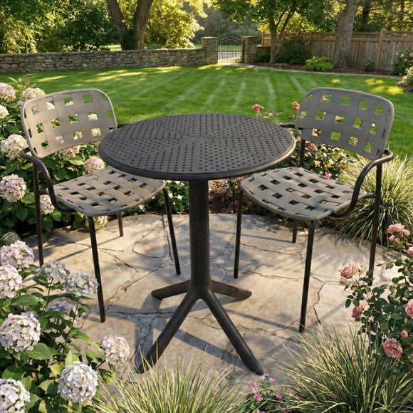 Bergen Round Bistro Table with 2 Karin Armchairs, product image 23