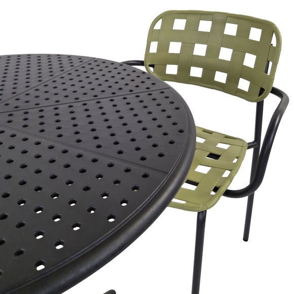 Bergen Round Bistro Table with 2 Karin Armchairs, product image 10