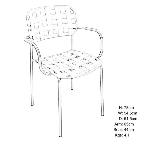 Bergen Round Bistro Table with 2 Karin Armchairs, product image 13