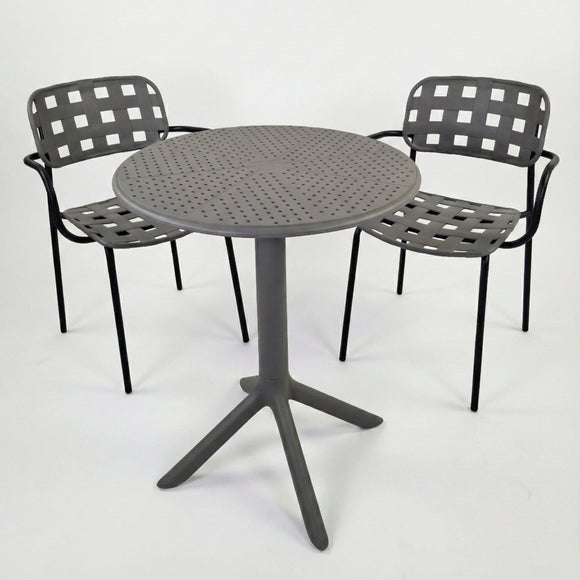 Bergen Round Bistro Table with 2 Karin Armchairs, product image 2