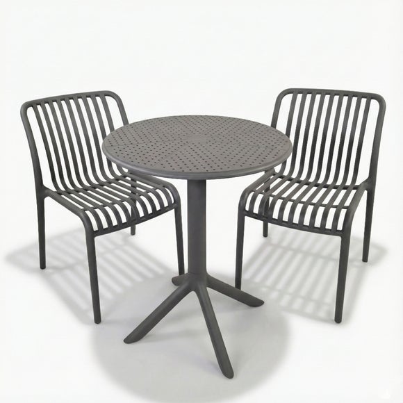 Bergen Bistro Table with 2 Mia Bistro Chairs