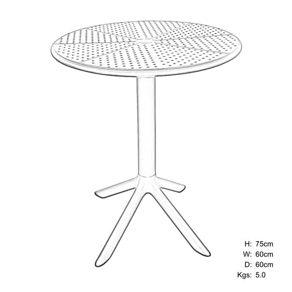 Bergen Bistro Table with 2 Mia Bistro Chairs