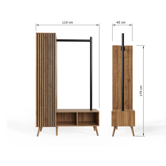 Rafe Clothes Rail with Storage