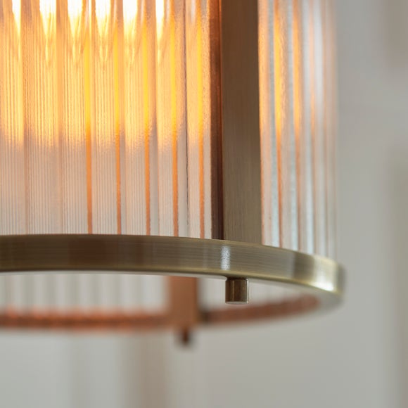 Vogue Hadley Ribbed Adjustable Pendant Light