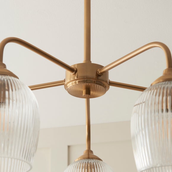 Vogue Leroy 5 Light Ribbed Pendant Light
