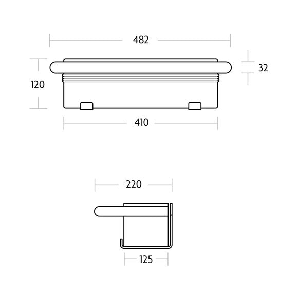 Invisible Creations Wall Planter Rail