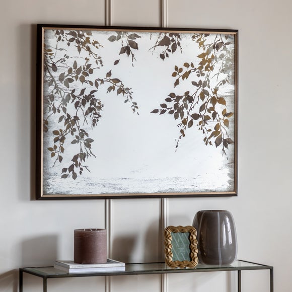 Cedar and Sage Oriental Garden Mirror Framed Wall Art
