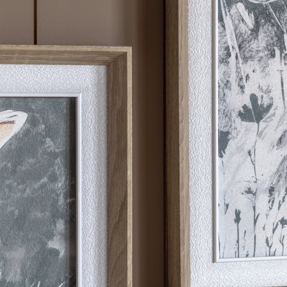 Cedar and Sage Set of 2 Botanical Hares Framed Canvases