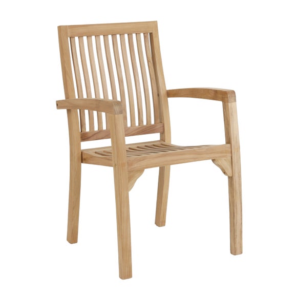 Return - Set of 2 Teak Stacking Chairs