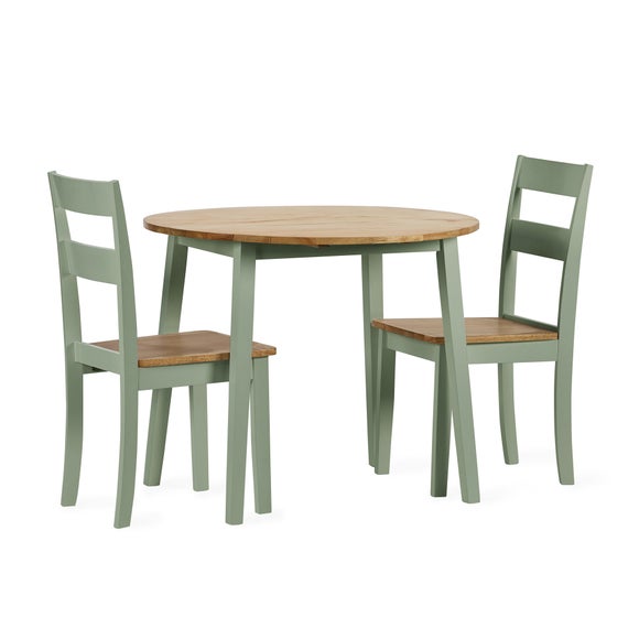 Linwood Round Dropleaf Dining Table with 2 Dining Chairs