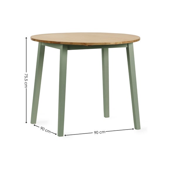 Linwood Round Dropleaf Dining Table with 2 Dining Chairs